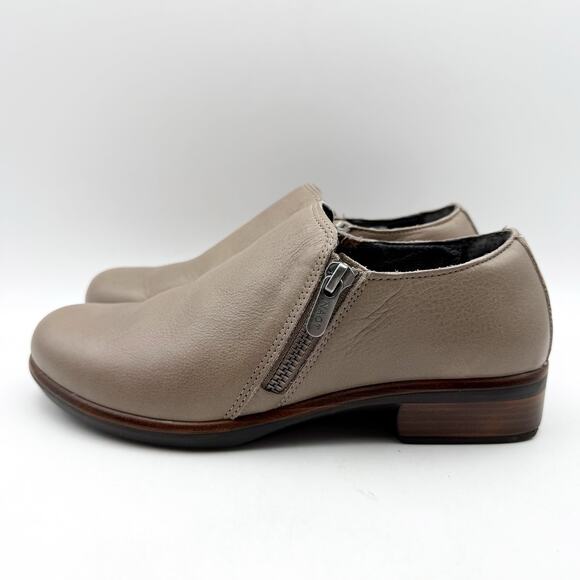 Naot Womens Autan Shoes EU 35 US 4M Gray Leather Flats Slip On Loafers - Picture 8 of 12